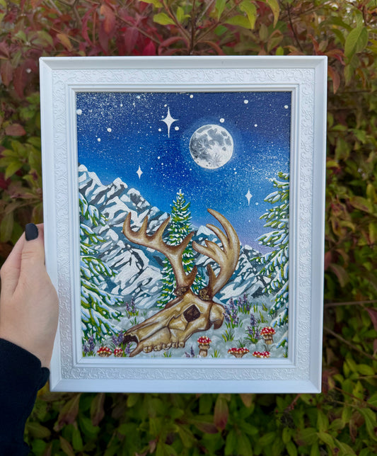 “The Cold Moon” Framed Original