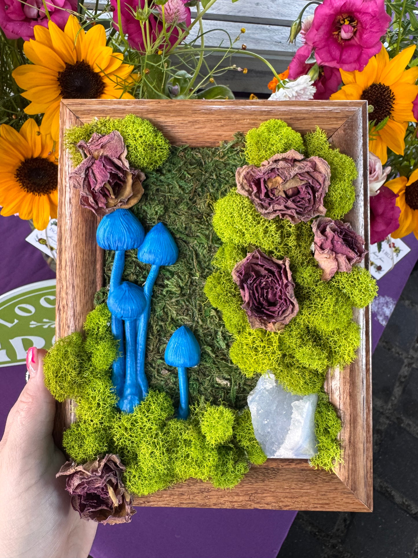 Blue Lace Agate & Roses